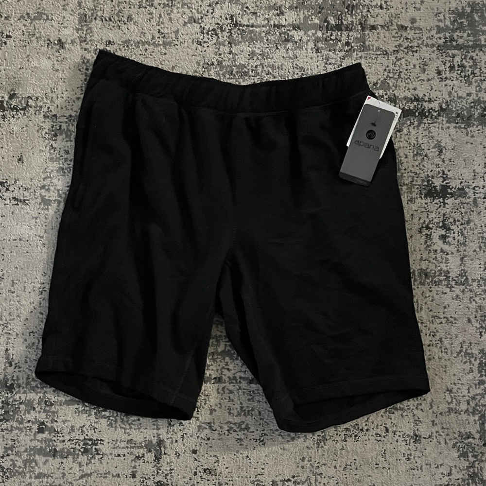 Apana Black Athletic Men's Shorts